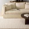 Martha Stewart x SAFAVIEH Area Rug Collection – 4′ x 6′, Ivory, Handmade Wool, Ideal for Living Room, Foyer, Bedroom, Accent Space (MSR3504A)(Ivory)