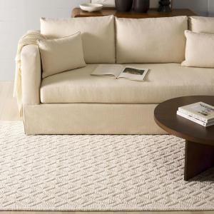Martha Stewart x SAFAVIEH Area Rug Collection – 4′ x 6′, Ivory, Handmade Wool, Ideal for Living Room, Foyer, Bedroom, Accent Space (MSR3504A)(Ivory)