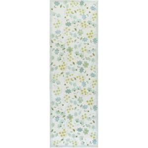 Martha Stewart x SAFAVIEH Machine Washable Area Rug Collection – 5′ x 8′, Beige & Light Green, Slip Resistant & Easy Cleaning, Ideal for Ideal for Living Room, Bedroom, Dining Space (MSRW189B)(Beige/Light Green)