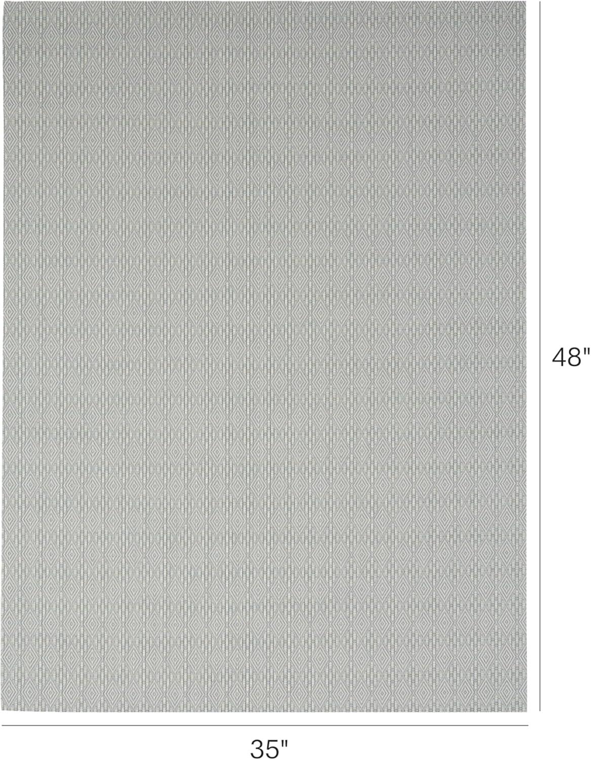 image:imageChilewich Martha by Martha Stewart Boxwood Rug in Flax 23 x 36 Easy Care Premium IndoorOutdoor Floor Mat for Entry Kitchen Bath Pool with NonSlip BackingAbalone