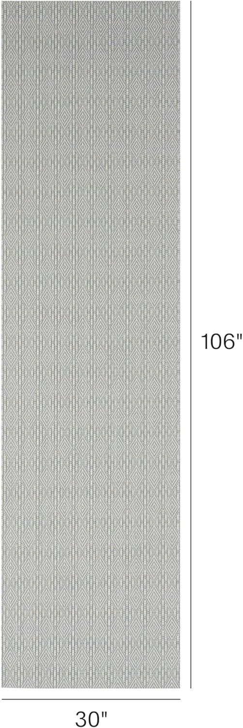 image:imageChilewich Martha by Martha Stewart Boxwood Rug in Flax 23 x 36 Easy Care Premium IndoorOutdoor Floor Mat for Entry Kitchen Bath Pool with NonSlip BackingAbalone