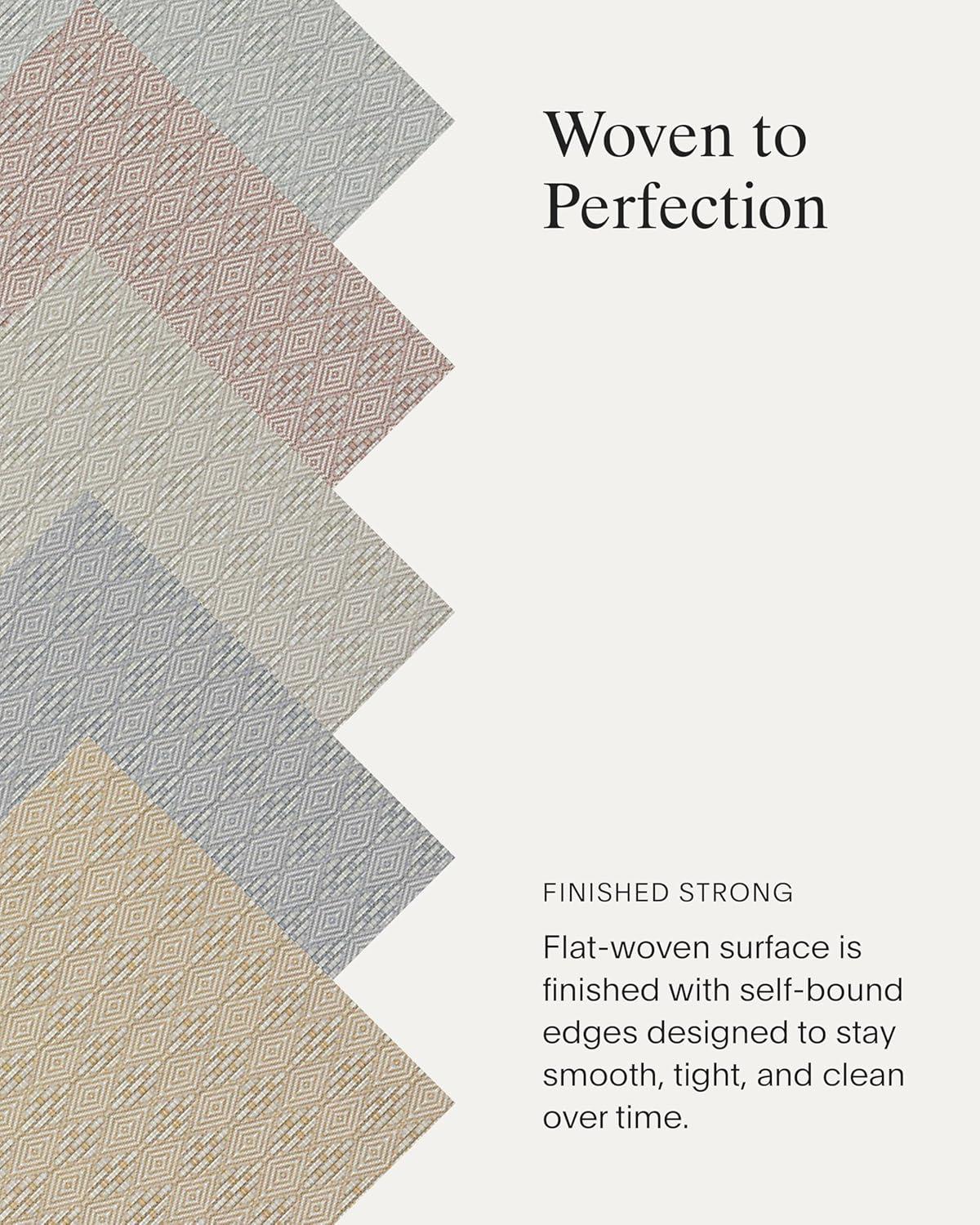 image:imageChilewich Martha by Martha Stewart Boxwood Rug in Flax 23 x 36 Easy Care Premium IndoorOutdoor Floor Mat for Entry Kitchen Bath Pool with NonSlip BackingAbalone