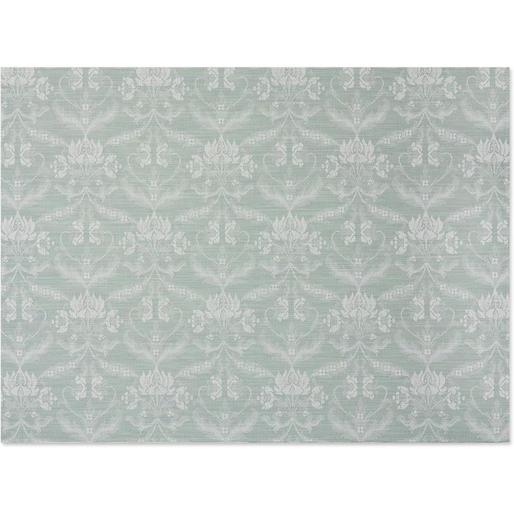 image:imageChilewich Martha by Martha Stewart Damask Rug in Sea  23x36  Easy Care  Premium IndoorOutdoor Floor Mat for Entry Kitchen Bath Pool with NonSlip BackingAbalone