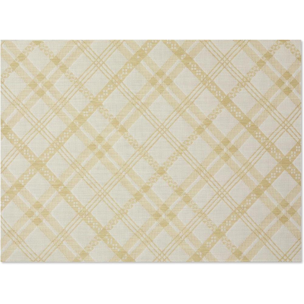 image:imageChilewich Martha by Martha Stewart Ribbons Rug in Abalone 23x36 Easy Care Premium IndoorOutdoor Floor Mat for Entry Kitchen Bath Pool with NonSlip BackingWheat