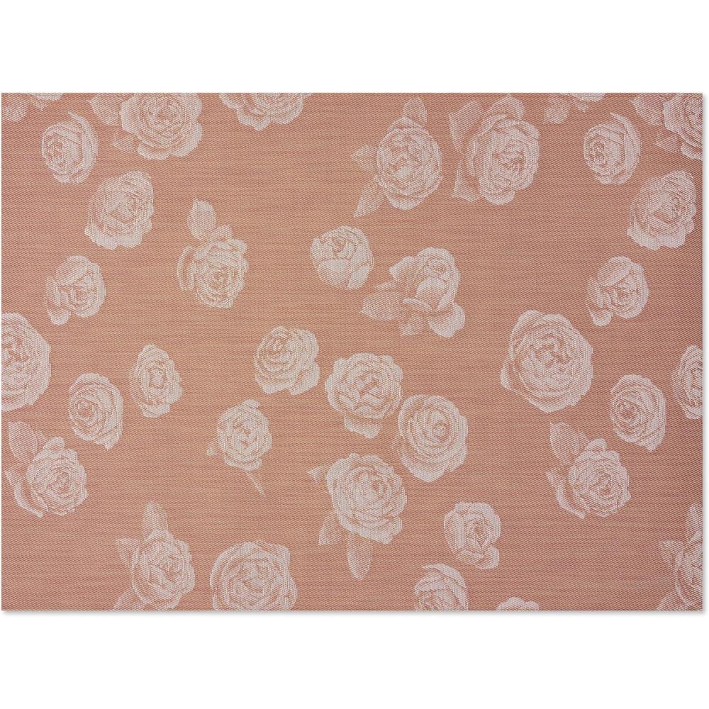 image:imageChilewich Martha by Martha Stewart Rosette Rug in Burnt Coral 23x36 Easy Care  Premium IndoorOutdoor Floor Mat for Entry Kitchen Bath Pool with NonSlip BackingBurnt Coral