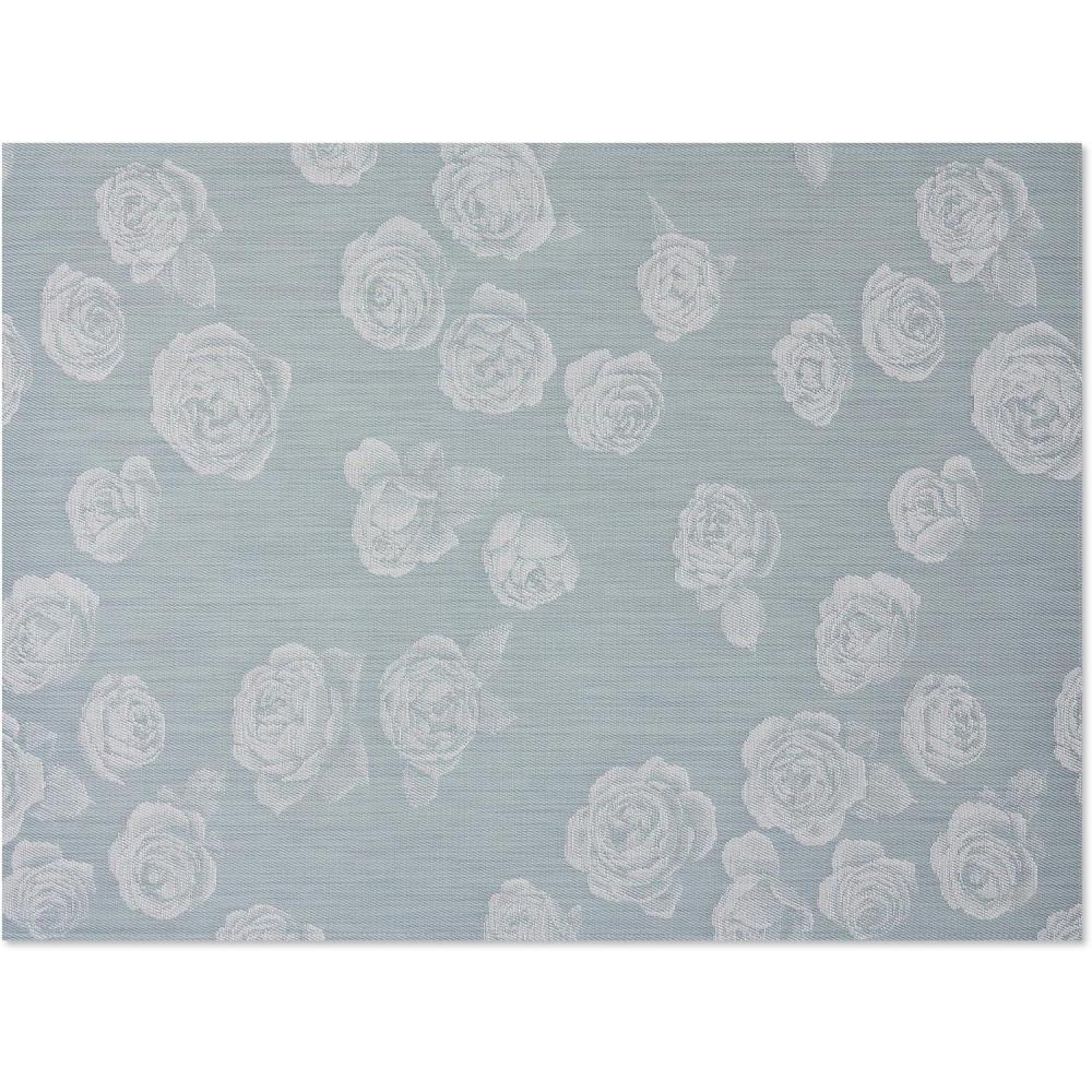 image:imageChilewich Martha by Martha Stewart Rosette Rug in Burnt Coral 23x36 Easy Care  Premium IndoorOutdoor Floor Mat for Entry Kitchen Bath Pool with NonSlip BackingSea