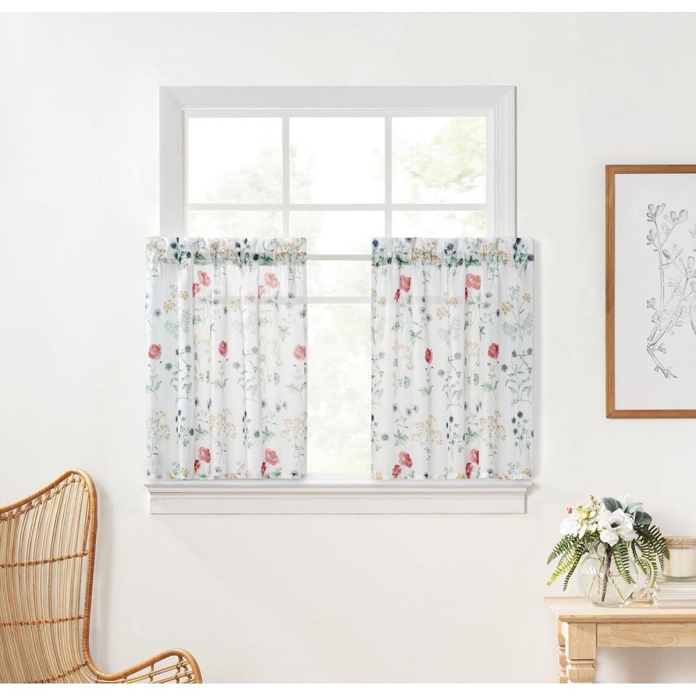 image:imageMartha Stewart Marthas Garden Valance for Window  Kitchen Curtain  1 Piece  54 x 14 MultiMulti Color