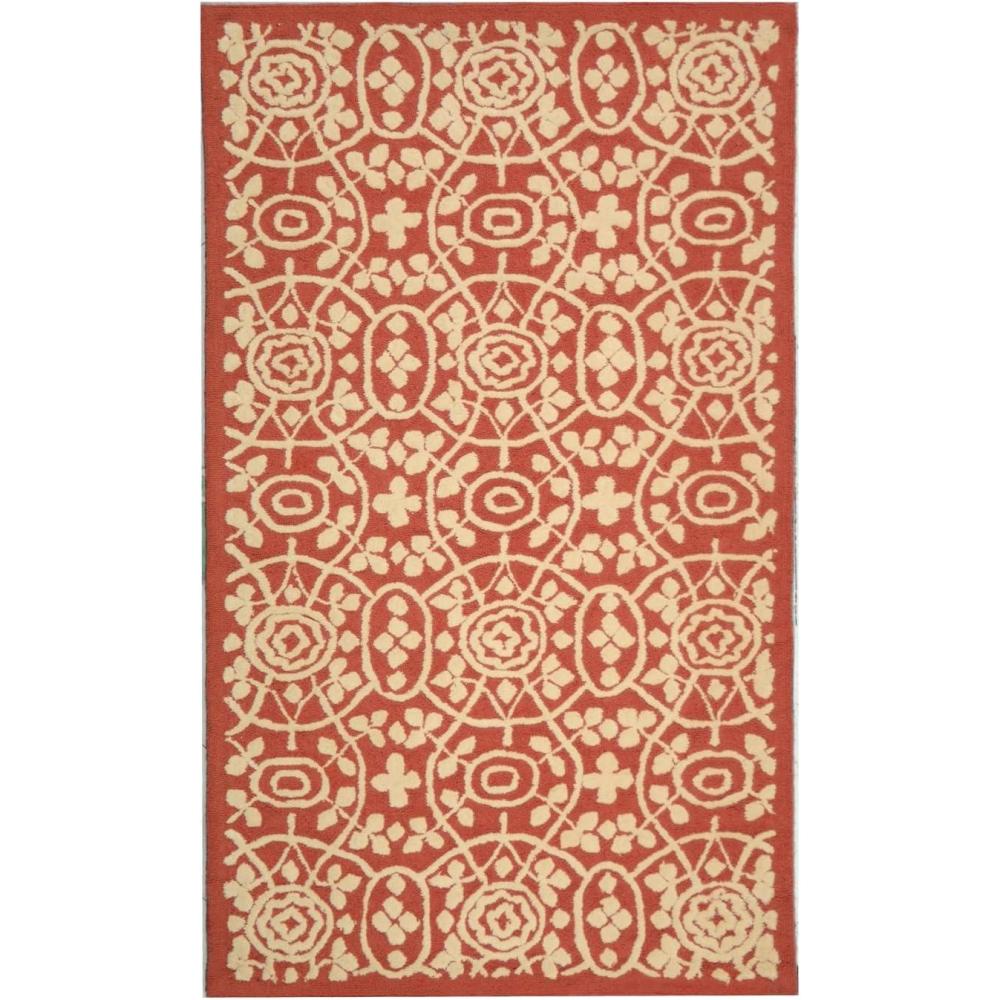 image:imageMartha Stewart x SAFAVIEH Area Rug Collection  79 x 99 Aloe Green HandHooked Cotton Ideal for Living Room Bedroom Dining Space MSR1214BTea Rose