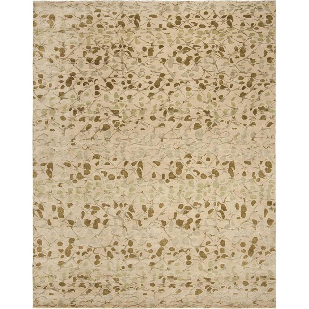 image:imageMartha Stewart x SAFAVIEH Area Rug Collection  8 x 10 Bard Red HandKnotted Silk amp Wool Ideal for Living Room Bedroom Office Dining Space MSR8641BSprout Green