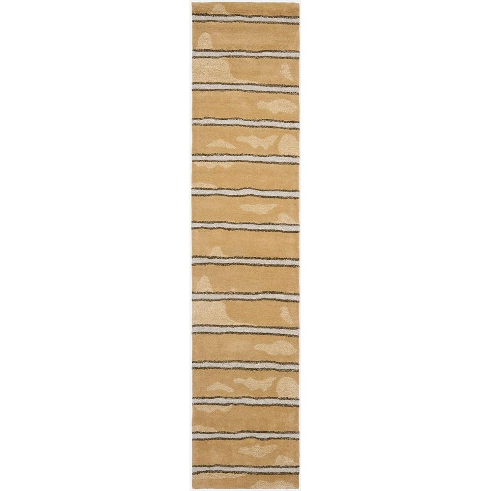 image:imageMartha Stewart x SAFAVIEH Area Rug Collection  8 x 10 Buckwheat Flour Beige Handmade Wool amp Viscose Ideal for Living Room Bedroom Office Dining Space MSR3617AToffee Gold