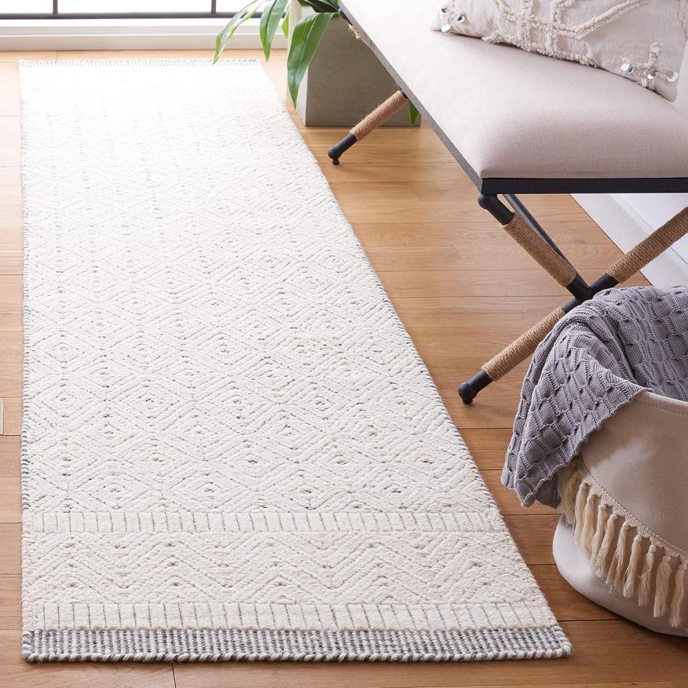 image:imageMartha Stewart x SAFAVIEH Area Rug Collection 8 x 10 Ivory Handmade Wool Ideal for Living Room Bedroom Office Dining Space MSR9605AIvory