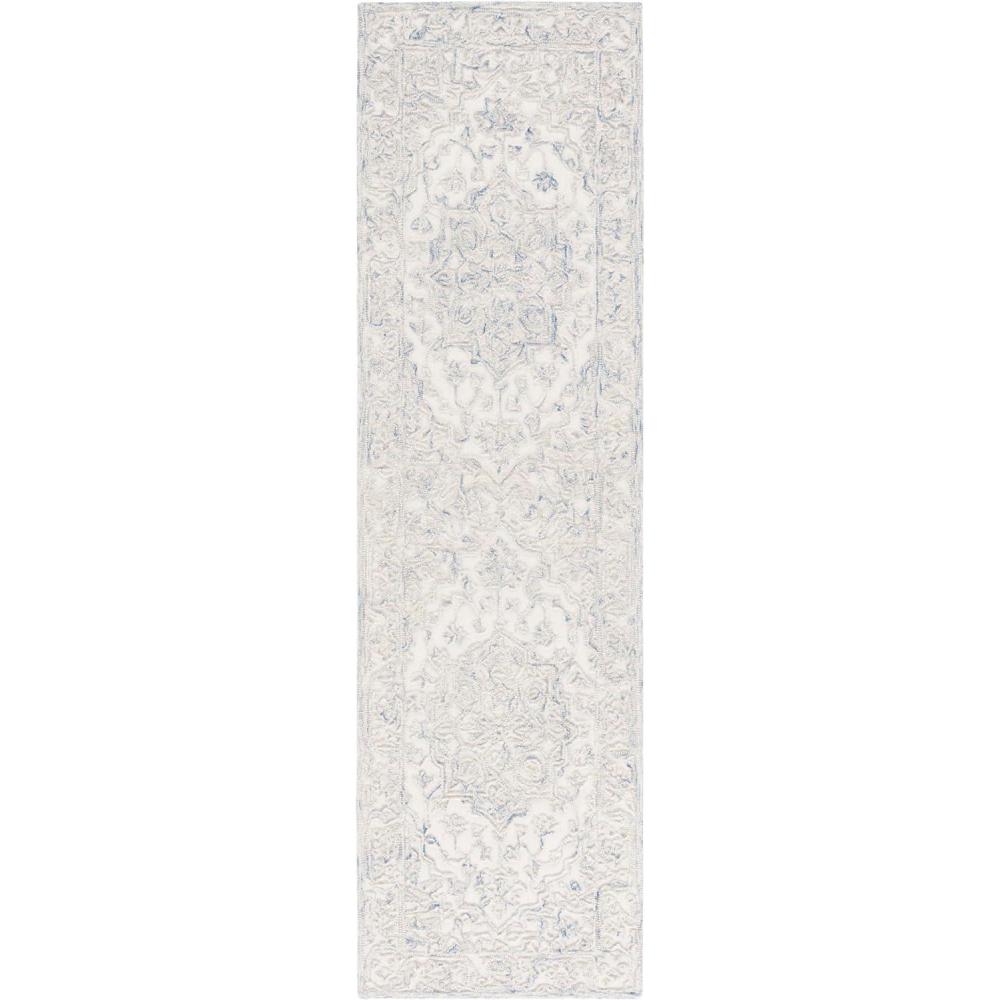 image:imageMartha Stewart x SAFAVIEH Area Rug Collection 8 x 10 Ivory amp Natural Handmade Wool Ideal for Living Room Bedroom Office Dining Space MSR3532AIvoryBlue