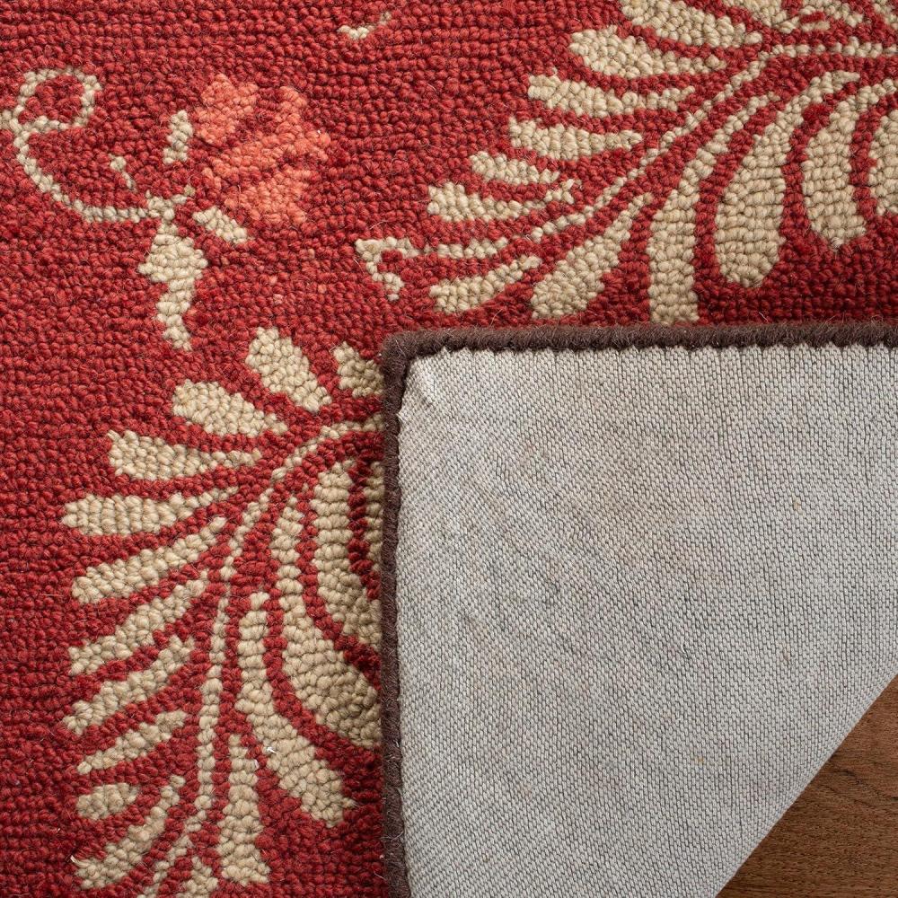image:imageMartha Stewart x SAFAVIEH Area Rug Collection 8 x 10 Plumage Blue Handmade Wool Ideal for Living Room Bedroom Office Dining Space MSR3753ASaffron Red