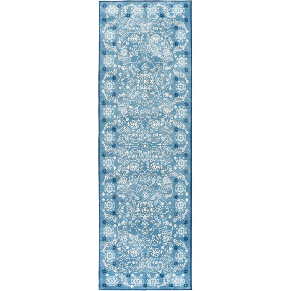 image:imageMartha Stewart x SAFAVIEH Machine Washable Area Rug Collection  5 x 8 Blue amp Beige Slip Resistant amp Easy Cleaning Ideal for Ideal for Living Room Bedroom Dining Space MSRW194LBlueBeige