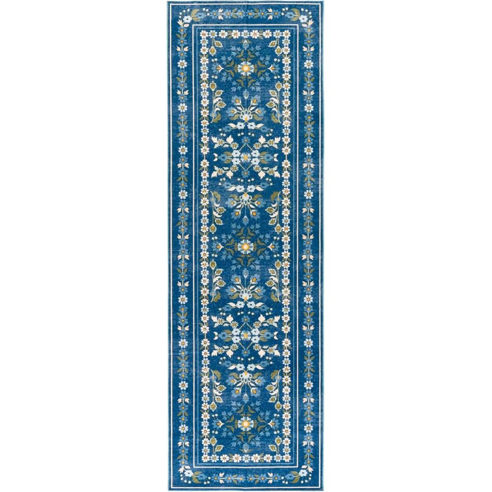 image:imageMartha Stewart x SAFAVIEH Machine Washable Area Rug Collection  5 x 8 Dark Blue amp Beige Slip Resistant amp Easy Cleaning Ideal for Ideal for Living Room Bedroom Dining Space MSRW179MDark BlueBeige