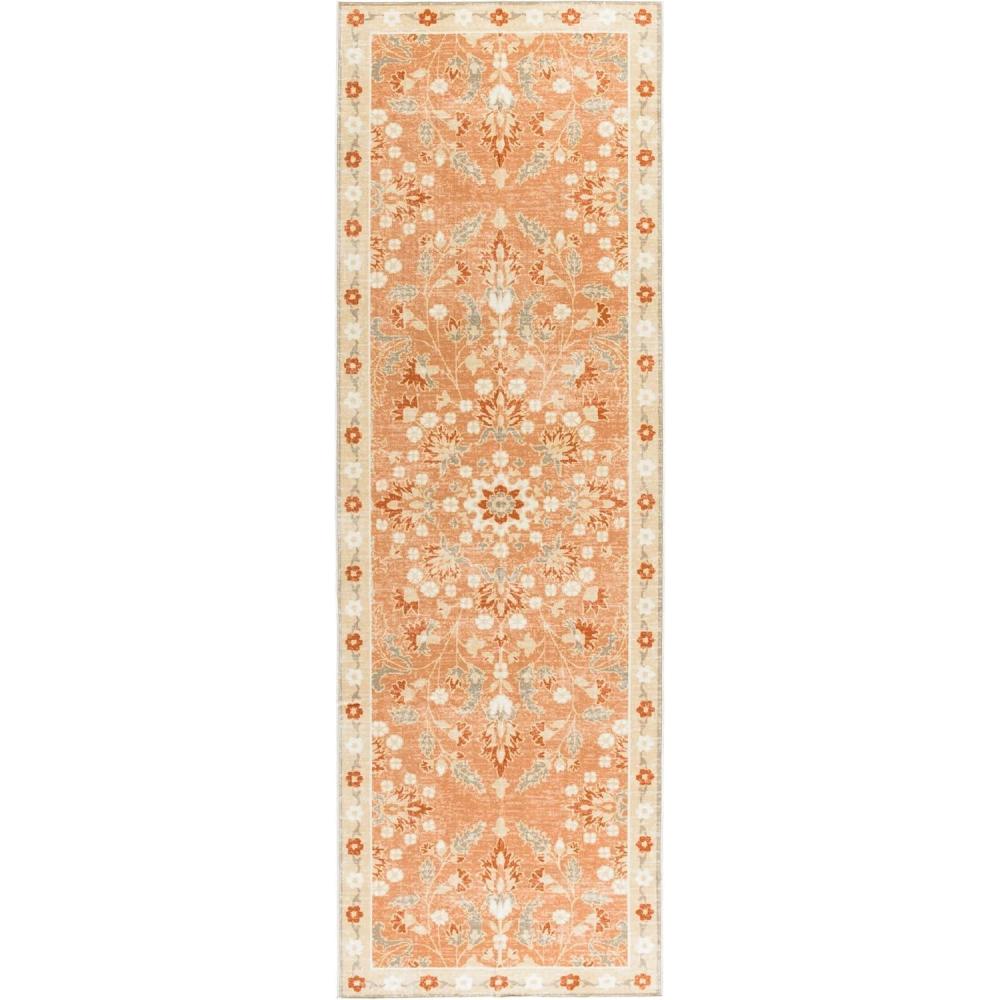 image:imageMartha Stewart x SAFAVIEH Machine Washable Area Rug Collection  5 x 8 Rust amp Beige Slip Resistant amp Easy Cleaning Ideal for Ideal for Living Room Bedroom Dining Space MSRW184QRustBeige