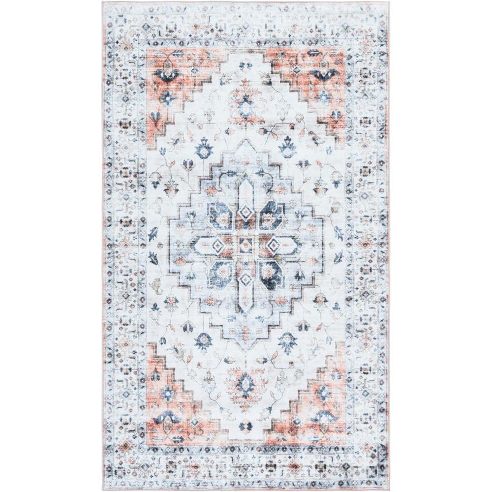 image:imageMartha Stewart x SAFAVIEH Machine Washable Area Rug Collection 5 x 8 Sage amp Light Rust Slip Resistant amp Easy Cleaning Ideal for Ideal for Living Room Bedroom Dining Space MSRW109WSageLight Rust