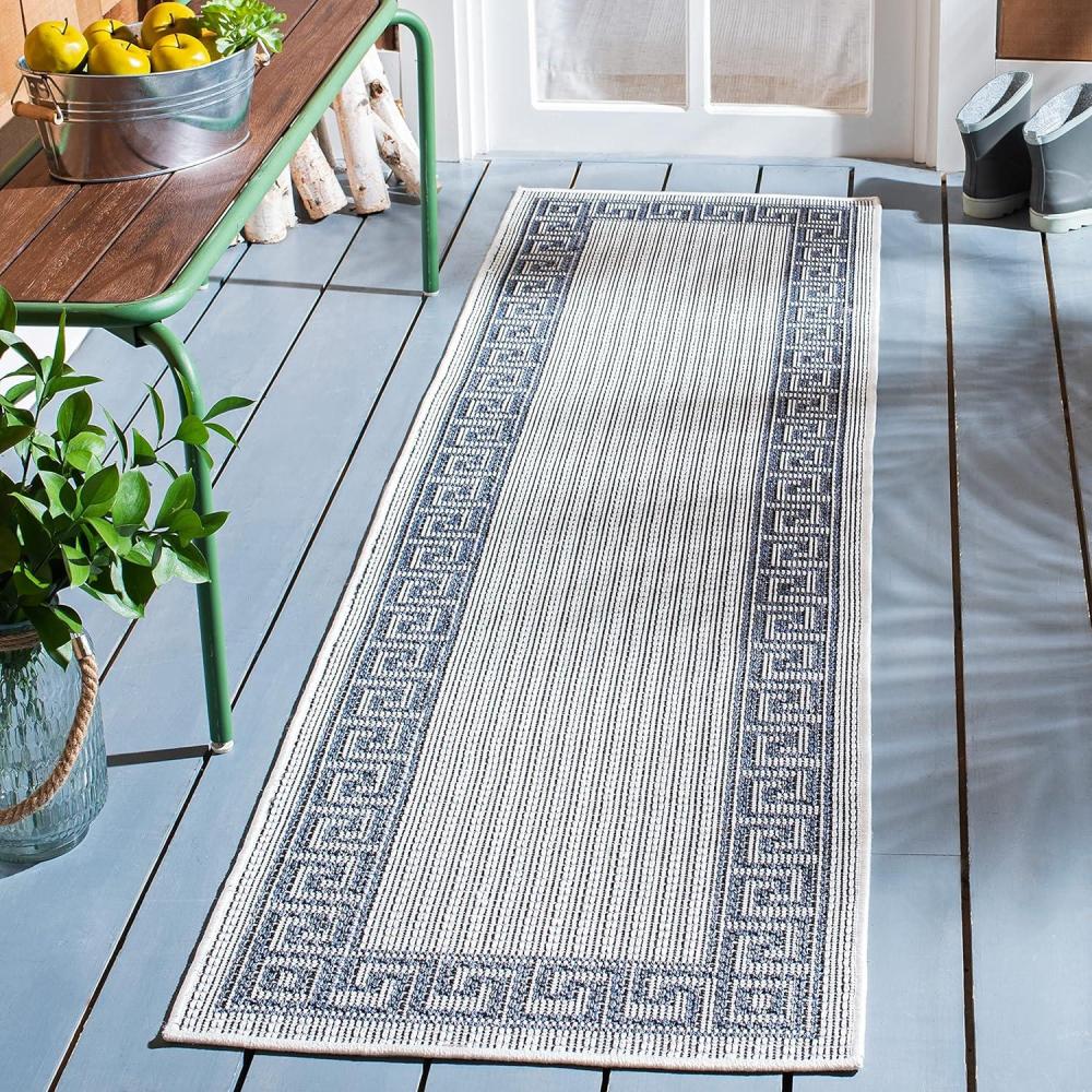 image:imageMartha Stewart x SAFAVIEH Outdoor Area Rug Collection  8 x 10 Grey Weather Resistant amp Washable Ideal for Patio Backyard Mudroom Deck Dining Space MSRO331FSilverGrey