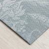 Chilewich Martha by Martha Stewart Damask Rug in Sea – 23″x36″ – Easy Care – Premium Indoor/Outdoor Floor Mat for Entry, Kitchen, Bath, Pool with Non-Slip Backing(Sea)