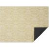 Chilewich Martha by Martha Stewart Damask Rug in Sea – 23″x36″ – Easy Care – Premium Indoor/Outdoor Floor Mat for Entry, Kitchen, Bath, Pool with Non-Slip Backing(Wheat)