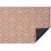 Chilewich Martha by Martha Stewart Damask Rug in Sea – 23″x36″ – Easy Care – Premium Indoor/Outdoor Floor Mat for Entry, Kitchen, Bath, Pool with Non-Slip Backing(Burnt Coral)