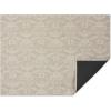Chilewich Martha by Martha Stewart Damask Rug in Sea – 23″x36″ – Easy Care – Premium Indoor/Outdoor Floor Mat for Entry, Kitchen, Bath, Pool with Non-Slip Backing(Flax)