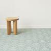 Chilewich Martha by Martha Stewart Damask Rug in Sea – 23″x36″ – Easy Care – Premium Indoor/Outdoor Floor Mat for Entry, Kitchen, Bath, Pool with Non-Slip Backing(Abalone)