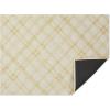 Chilewich Martha by Martha Stewart Ribbons Rug in Abalone – 23″x36″- Easy Care – Premium Indoor/Outdoor Floor Mat for Entry, Kitchen, Bath, Pool with Non-Slip Backing(Wheat)