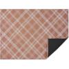 Chilewich Martha by Martha Stewart Ribbons Rug in Abalone – 23″x36″- Easy Care – Premium Indoor/Outdoor Floor Mat for Entry, Kitchen, Bath, Pool with Non-Slip Backing(Burnt Coral)