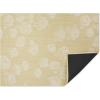 Chilewich Martha by Martha Stewart Rosette Rug in Burnt Coral -23″x36″- Easy Care – Premium Indoor/Outdoor Floor Mat for Entry, Kitchen, Bath, Pool with Non-Slip Backing(Wheat)