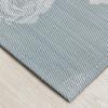 Chilewich Martha by Martha Stewart Rosette Rug in Burnt Coral -23″x36″- Easy Care – Premium Indoor/Outdoor Floor Mat for Entry, Kitchen, Bath, Pool with Non-Slip Backing(Sea)