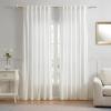 Martha Stewart Roseland Curtain Rod Set for Windows 36”- 66”, 3/4 inch, Brushed Brass, Blue White Finials