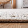 Martha Stewart x SAFAVIEH Area Rug Collection – 8′ x 10′, Beige & Pink, Handmade Wool, Ideal for Living Room, Bedroom, Office, Dining Space (MSR3514B)