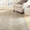 Martha Stewart x SAFAVIEH Area Rug Collection – 8′ x 10′, Chamois Beige, Handmade Wool & Viscose, Ideal for Living Room, Bedroom, Office, Dining Space (MSR3612A)(Chamois Beige)