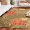 Martha Stewart x SAFAVIEH Area Rug Collection – 8′ x 10′, Ivory, Handmade Wool, Ideal for Living Room, Bedroom, Office, Dining Space (MSR4871A)(Pup Tent)