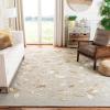 Martha Stewart x SAFAVIEH Area Rug Collection – 8′ x 10′, Persimmon Red, Handmade Wool & Viscose, Ideal for Living Room, Bedroom, Office, Dining Space (MSR3611A)(Gray Squirrel)