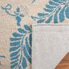 Martha Stewart x SAFAVIEH Area Rug Collection – 8′ x 10′, Plumage Blue, Handmade Wool, Ideal for Living Room, Bedroom, Office, Dining Space (MSR3753A)(Plumage Blue)
