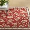 Martha Stewart x SAFAVIEH Area Rug Collection – 8′ x 10′, Plumage Blue, Handmade Wool, Ideal for Living Room, Bedroom, Office, Dining Space (MSR3753A)(Saffron Red)