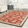 Martha Stewart x SAFAVIEH Area Rug Collection – 8′ x 10′, Plumage Blue, Handmade Wool, Ideal for Living Room, Bedroom, Office, Dining Space (MSR3753A)(Saffron Red)