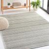 Martha Stewart x SAFAVIEH Area Rug Collection – 8′ x 10′, Taupe & Beige, Cotton, Ideal for Living Room, Bedroom, Office, Dining Space (MSR412E)(Green/Ivory)