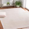 Martha Stewart x SAFAVIEH Area Rug Collection – 8′ x 10′, Taupe & Beige, Cotton, Ideal for Living Room, Bedroom, Office, Dining Space (MSR412E)(Pink/Ivory)
