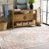 Martha Stewart x SAFAVIEH Machine Washable Area Rug Collection – 5′ x 8′, Beige & Gold, Slip Resistant & Easy Cleaning, Ideal for Ideal for Living Room, Bedroom, Dining Space (MSRW127B)(Beige/Gold)