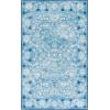 Martha Stewart x SAFAVIEH Machine Washable Area Rug Collection – 5′ x 8′, Blue & Beige, Slip Resistant & Easy Cleaning, Ideal for Ideal for Living Room, Bedroom, Dining Space (MSRW194L)(Blue/Beige)