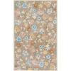 Martha Stewart x SAFAVIEH Machine Washable Area Rug Collection – 5′ x 8′, Dark Beige & Light Blue, Slip Resistant & Easy Cleaning, Ideal for Ideal for Living Room, Bedroom, Dining Space (MSRW187C)(Dark Beige/Light Blue)
