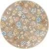 Martha Stewart x SAFAVIEH Machine Washable Area Rug Collection – 5′ x 8′, Dark Beige & Light Blue, Slip Resistant & Easy Cleaning, Ideal for Ideal for Living Room, Bedroom, Dining Space (MSRW187C)(Dark Beige/Light Blue)