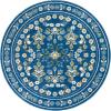 Martha Stewart x SAFAVIEH Machine Washable Area Rug Collection – 5′ x 8′, Dark Blue & Beige, Slip Resistant & Easy Cleaning, Ideal for Ideal for Living Room, Bedroom, Dining Space (MSRW179M)(Dark Blue/Beige)