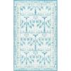 Martha Stewart x SAFAVIEH Machine Washable Area Rug Collection – 5′ x 8′, Ivory & Light Blue, Slip Resistant & Easy Cleaning, Ideal for Ideal for Living Room, Bedroom, Dining Space (MSRW182A)(Ivory/Light Blue)