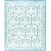 Martha Stewart x SAFAVIEH Machine Washable Area Rug Collection – 5′ x 8′, Ivory & Light Blue, Slip Resistant & Easy Cleaning, Ideal for Ideal for Living Room, Bedroom, Dining Space (MSRW182A)(Ivory/Light Blue)