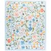 Martha Stewart x SAFAVIEH Machine Washable Area Rug Collection – 5′ x 8′, Light Blue & Rust, Slip Resistant & Easy Cleaning, Ideal for Ideal for Living Room, Bedroom, Dining Space (MSRW190K)(Light Blue/Rust)