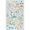 Martha Stewart x SAFAVIEH Machine Washable Area Rug Collection – 5′ x 8′, Light Blue & Rust, Slip Resistant & Easy Cleaning, Ideal for Ideal for Living Room, Bedroom, Dining Space (MSRW190K)(Light Blue/Rust)